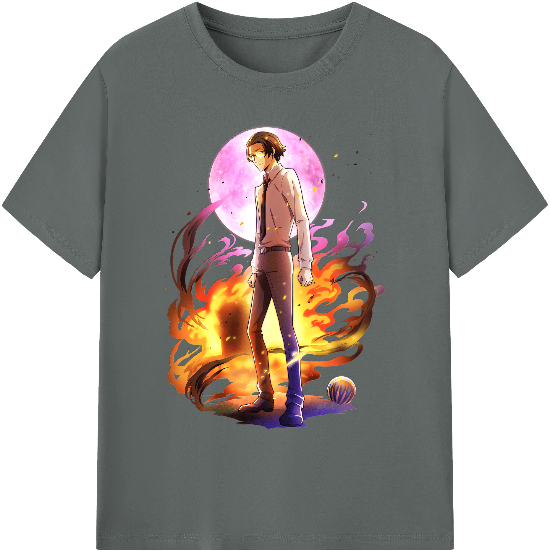 （画像用） 文豪ストレイドッグス Bungo Stray Dogs 綿100％ メンズ半袖Tシャツ｜肌触りやわらか＆通気性